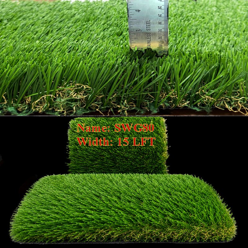 Artificial outdoor grass UV protected